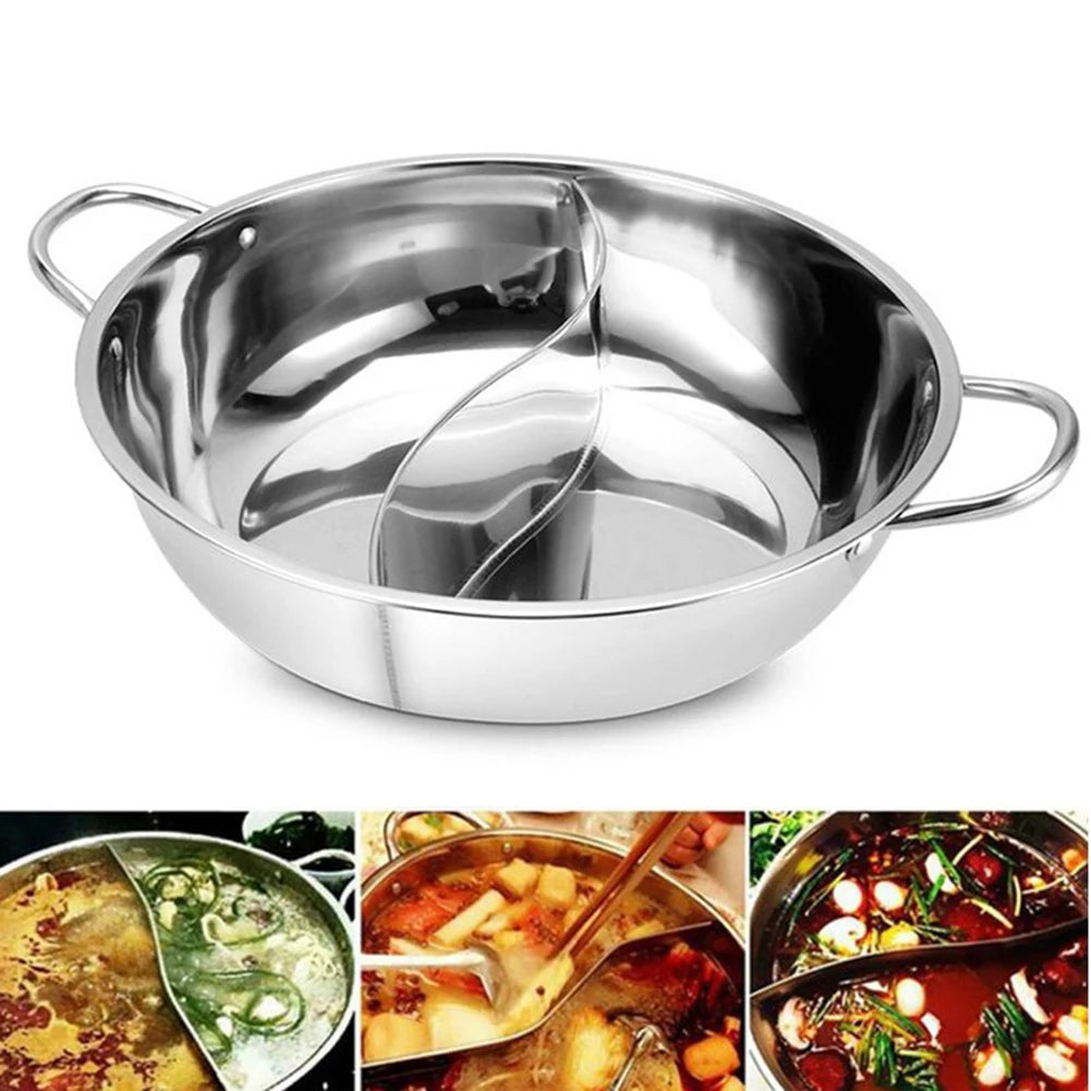 Dual Delight Stainless Hotpot - Gas & Induction Ready