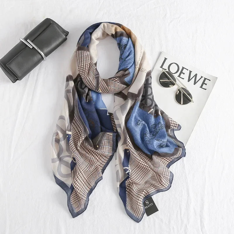 Écharpe Chic Coton-Lin : Élégance et Protection Solaire