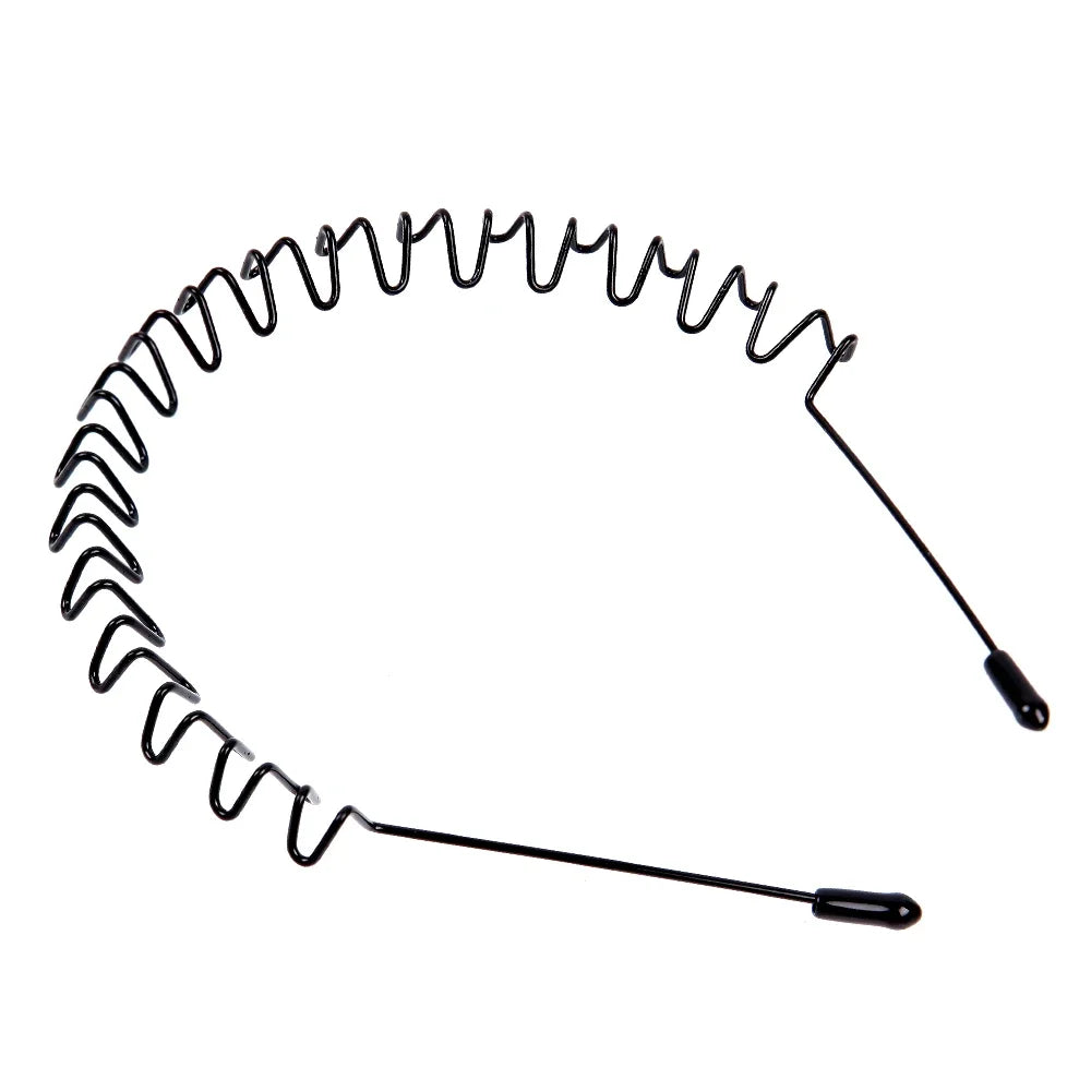 Wave Metal Headband - Unisex Sport Hair Accessory