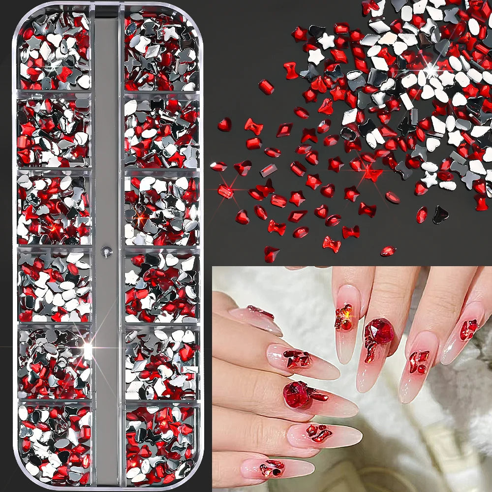 Charms Océan Doré 3D pour Nail Art