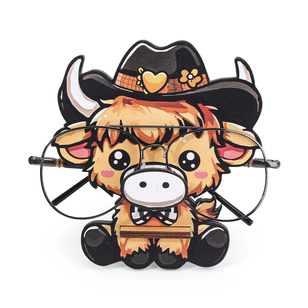 Giraffe Glasses Holder: Cute 3D Wooden Display Rack