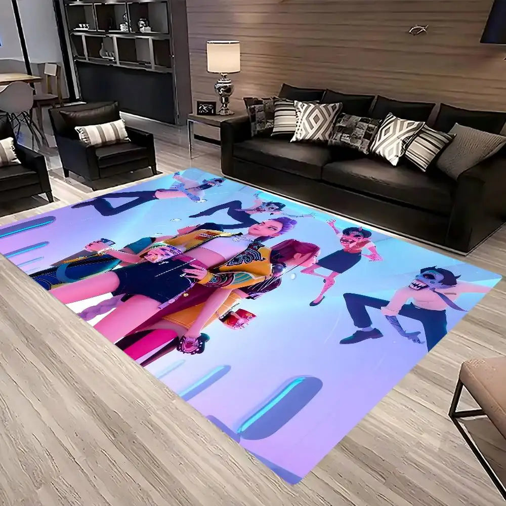 Nordic KPop Demon Mat: Anti-Slip & Durable