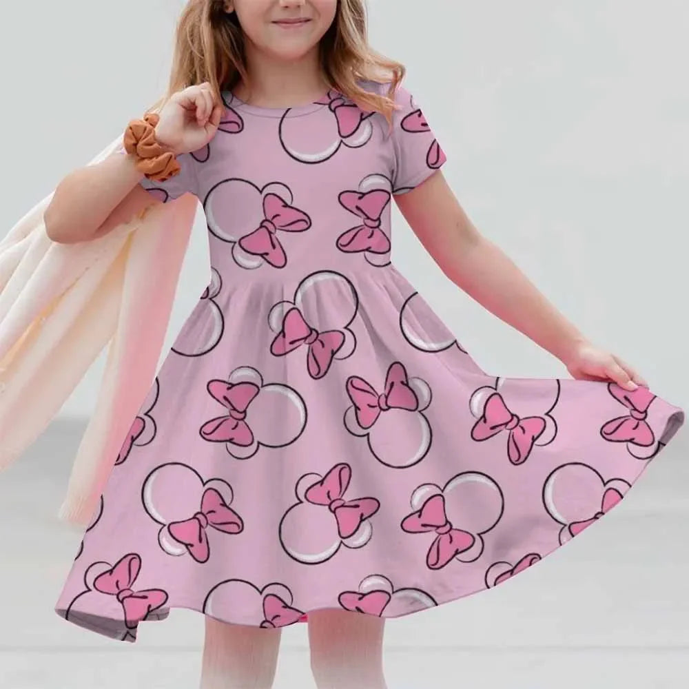 Robe Mini Mickey Princesse Été 2025 pour Filles