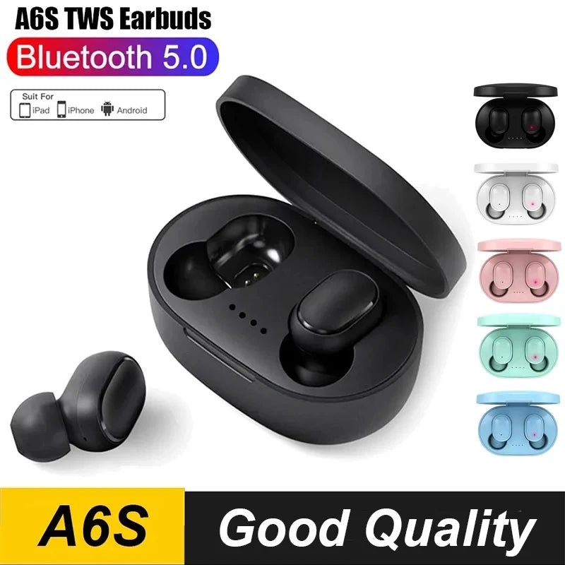A6S TWS Casque Sans Fil Bluetooth 5.0 Écouteurs Stéréo avec Micro - Zone shopping