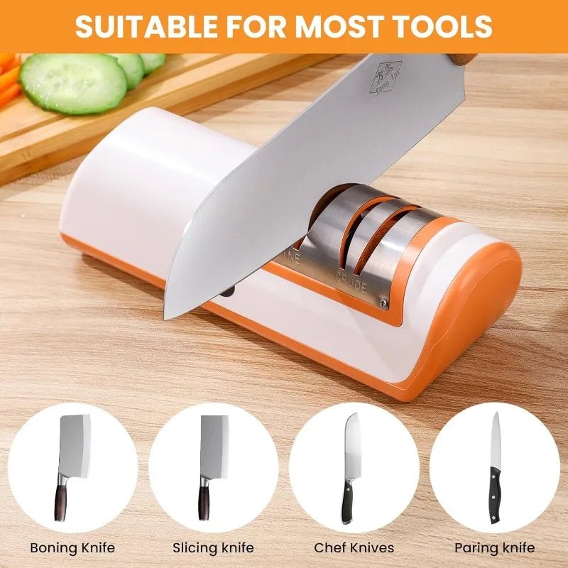 Affûteur de couteaux professionnel 2 niveaux, automatique et rechargeable - Zone shopping