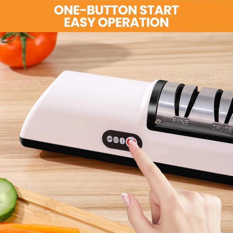 Affûteur de couteaux professionnel 2 niveaux, automatique et rechargeable - Zone shopping