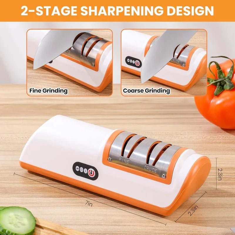 Affûteur de couteaux professionnel 2 niveaux, automatique et rechargeable - Zone shopping
