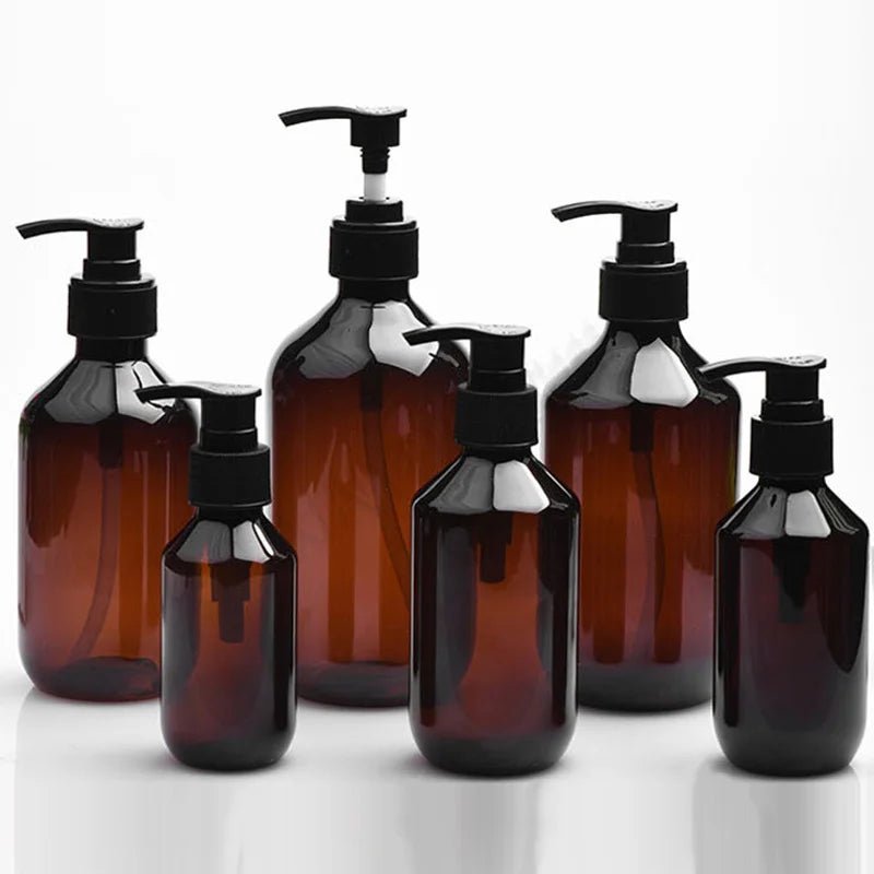 AfricPŽ - Récipient liquide en plastique, distributeur de gel douche HI, shampoing au quotidien, vaisselle de cuisine, 100 ml, 200 ml, 300 ml, 400 ml, 500ml - Zone shopping