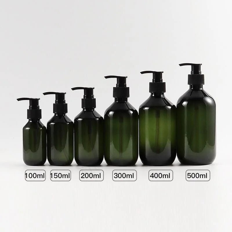 AfricPŽ - Récipient liquide en plastique, distributeur de gel douche HI, shampoing au quotidien, vaisselle de cuisine, 100 ml, 200 ml, 300 ml, 400 ml, 500ml - Zone shopping