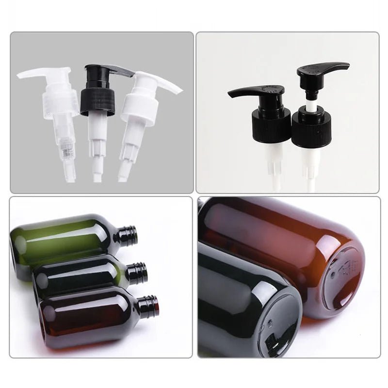 AfricPŽ - Récipient liquide en plastique, distributeur de gel douche HI, shampoing au quotidien, vaisselle de cuisine, 100 ml, 200 ml, 300 ml, 400 ml, 500ml - Zone shopping