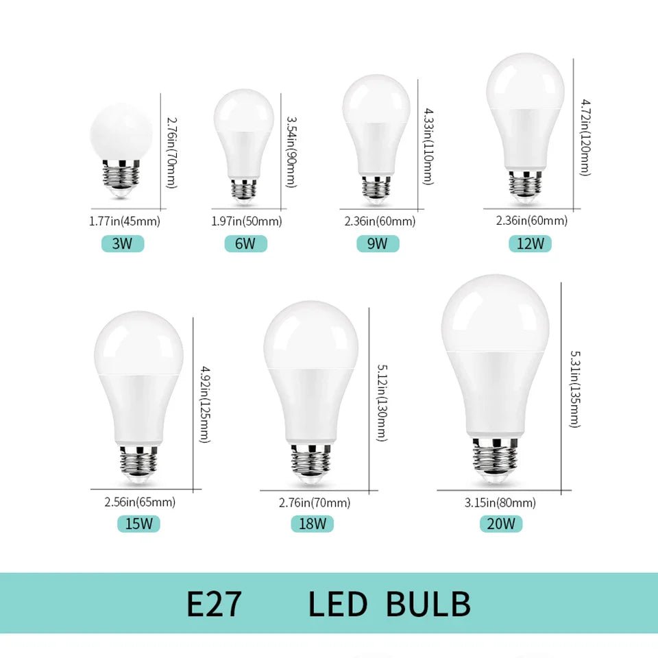 Ampoule LED E14 B22 220V 20W - 3W, 2 Pièces, Lampe Salon Maison - Zone shopping
