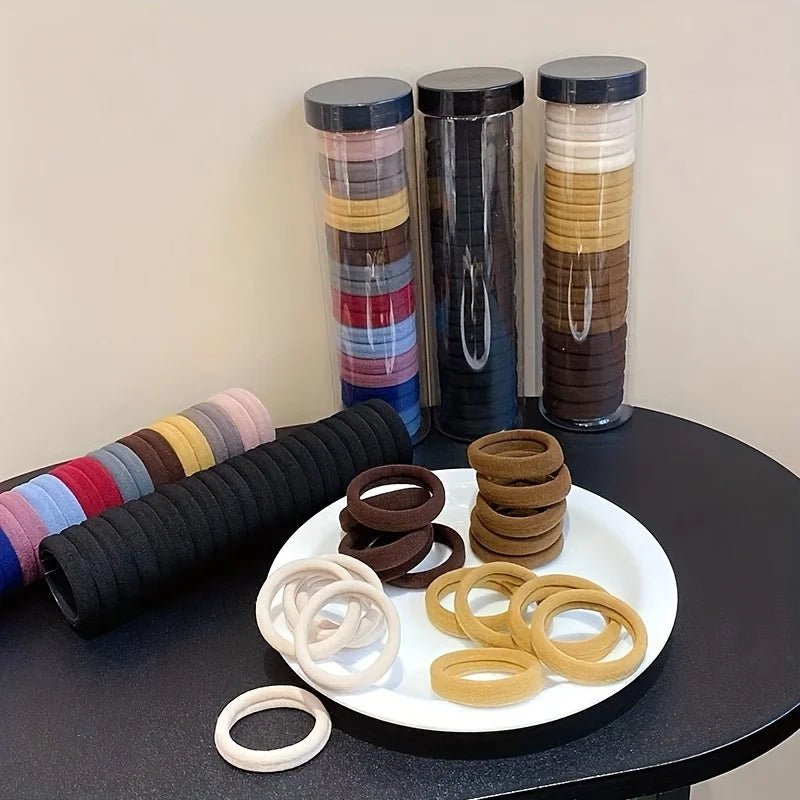 Anneau de cheveux à haute élasticité pour femmes et filles, bandes de style français, ULà cheveux épaisse, ULde tête simple de base, choix iddal, 20 pièces par boîte - Zone shopping