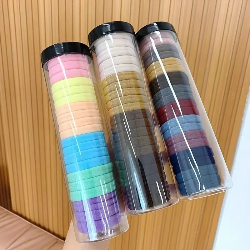 Anneau de cheveux à haute élasticité pour femmes et filles, bandes de style français, ULà cheveux épaisse, ULde tête simple de base, choix iddal, 20 pièces par boîte - Zone shopping