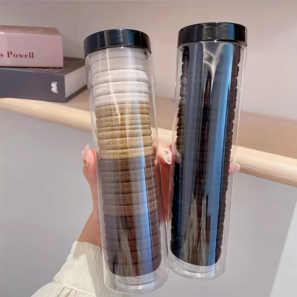 Anneau de cheveux à haute élasticité pour femmes et filles, bandes de style français, ULà cheveux épaisse, ULde tête simple de base, choix iddal, 20 pièces par boîte - Zone shopping