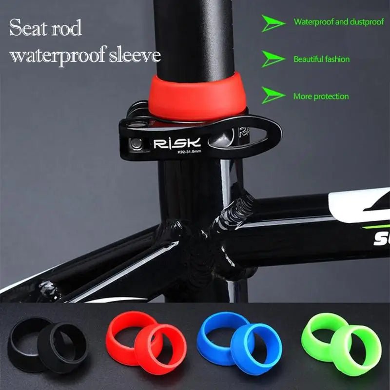 Anneau de tige de selle étanche pour vélo, housse anti - poussière - Zone shopping