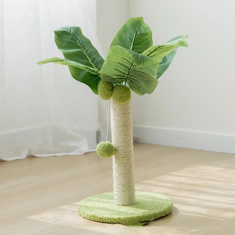 Arbre à Gratter en Sisal Naturel avec Balle en Bois pour Chaton - Zone shopping