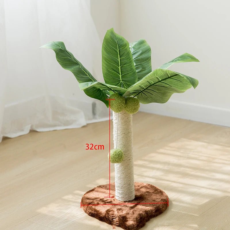 Arbre à Gratter en Sisal Naturel avec Balle en Bois pour Chaton - Zone shopping