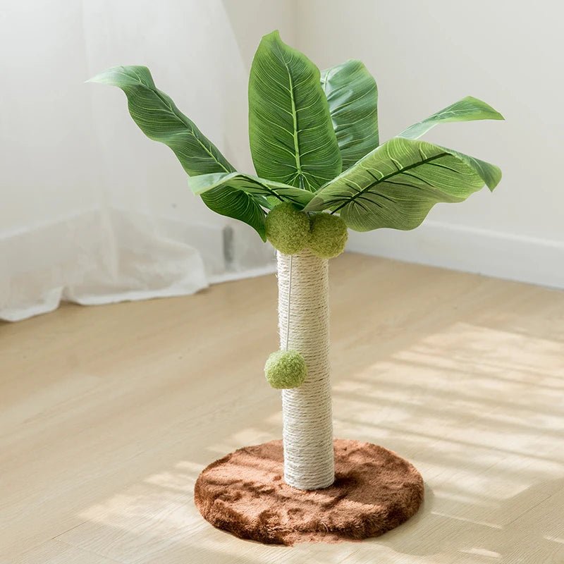 Arbre à Gratter en Sisal Naturel avec Balle en Bois pour Chaton - Zone shopping