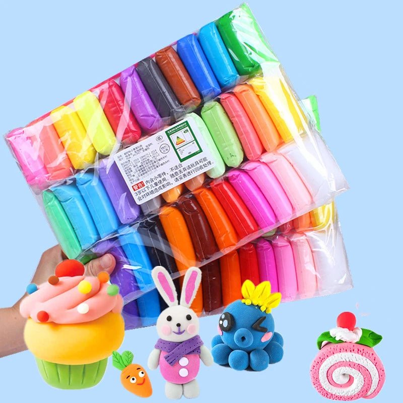 Argile magique ultra - légère pour enfants - 36 couleurs, outils inclus - Zone shopping