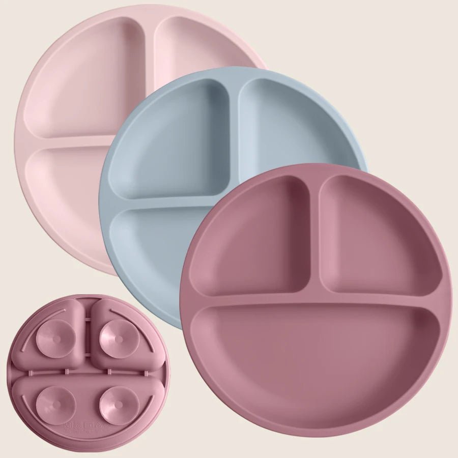 Assiette à manger en Silicone pour bébé, 1 pièce, sans BPA, plats pour enfants, aspiration, vaisselle d'entraînement pour tout - petits, bols d'alimentation pour enfants, articles pour bébés - Zone shopping
