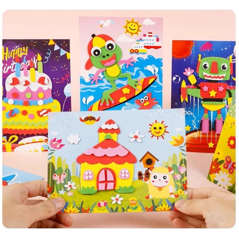 Autocollant OligFoam 3D : Puzzle éducatif animaux pour enfants - Zone shopping