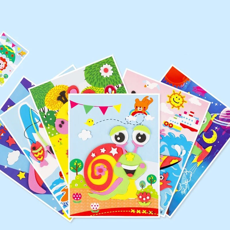 Autocollant OligFoam 3D : Puzzle éducatif animaux pour enfants - Zone shopping