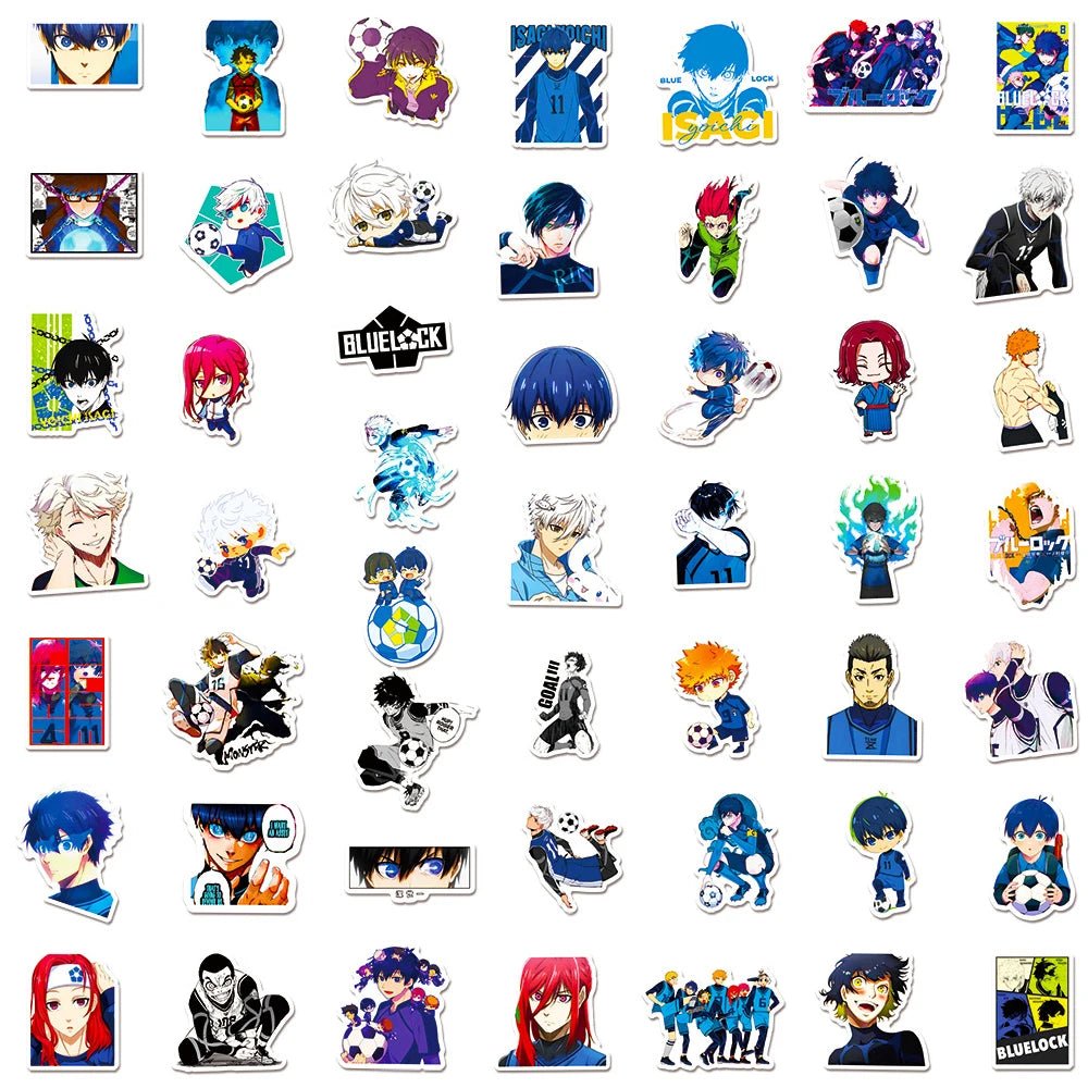 Autocollants Anime Football Isagi Yoichi - 10/30/50pcs Décalcomanies - Zone shopping