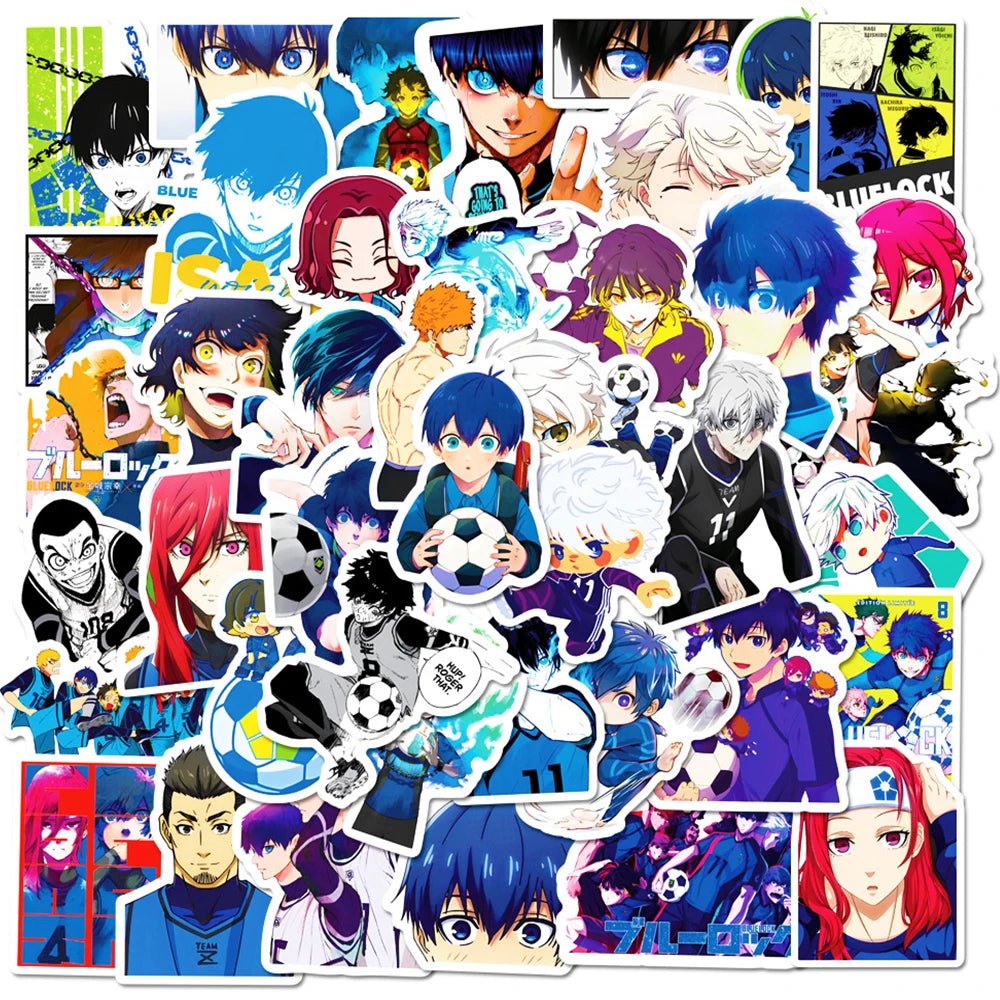 Autocollants Anime Football Isagi Yoichi - 10/30/50pcs Décalcomanies - Zone shopping