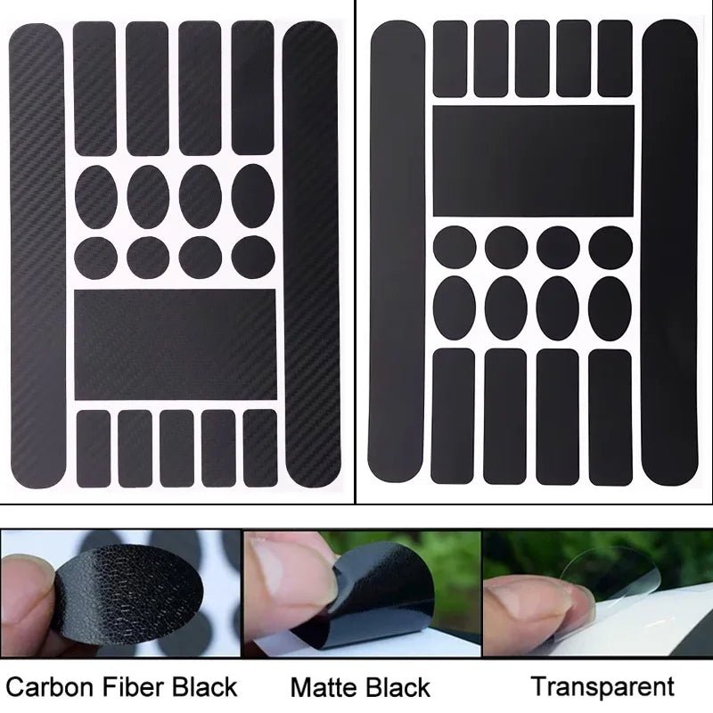 Autocollants anti - rayures pour cadre de vélo route et VTT - Film protecteur - Zone shopping