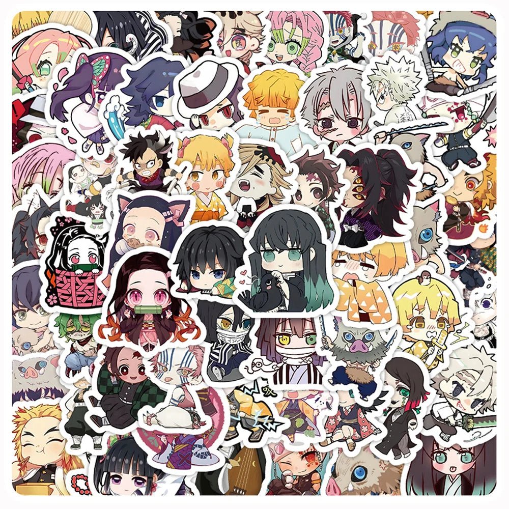 Autocollants Demon Slayer Kamado Nezuko - 10/30/60 pièces BRICOLAGE - Zone shopping