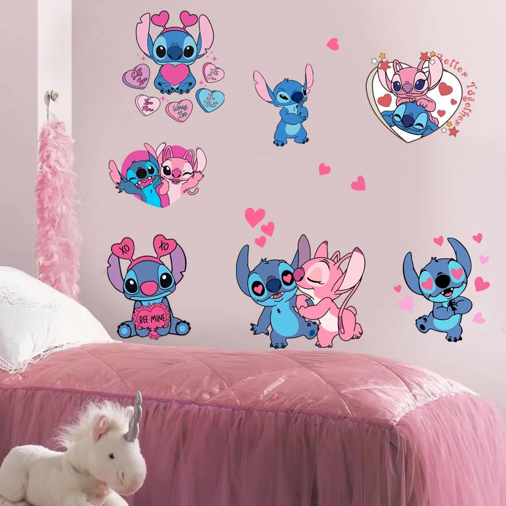 Autocollants muraux CANo & Stitch arc - en - ciel pour chambre d'enfant - Zone shopping