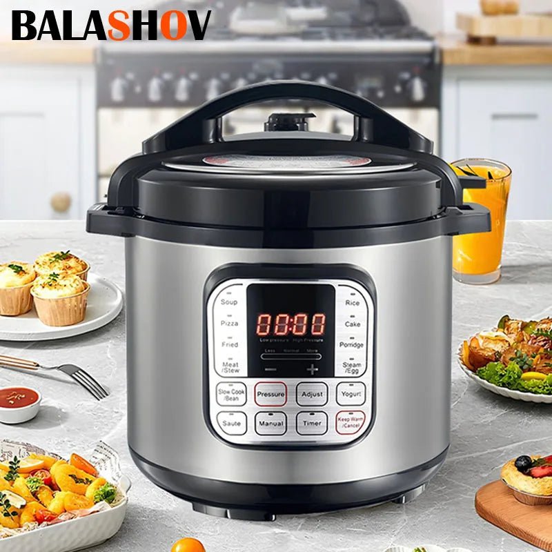 Autocuiseurs électriques multifonctions 6L, pour soupe, bouillie, chauffage des repas, cuisine, multicuiseur en acier inoxydable, cuiseur à riz - Zone shopping