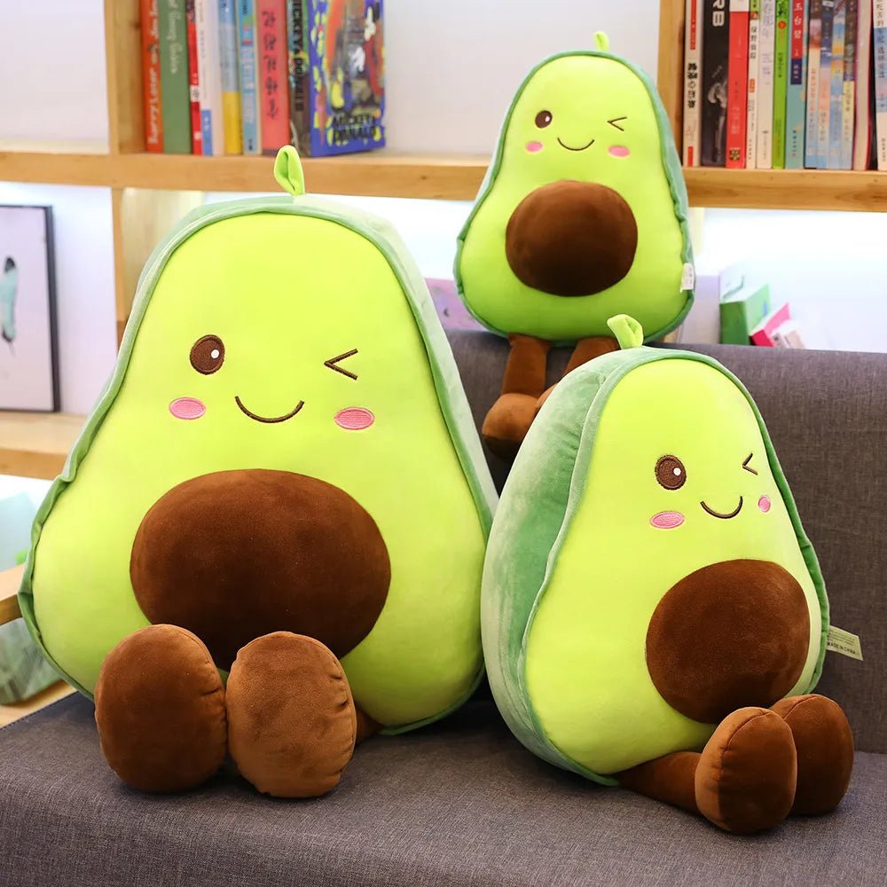 Avocat en peluche Kawaii : coussin créatif pour enfants, cadeau ! - Zone shopping