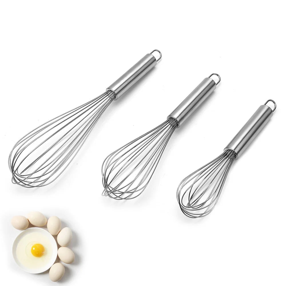 Ballon Batteur à Oeufs Manuel Inox - Ustensile de Cuisine 6 - 12 - Zone shopping