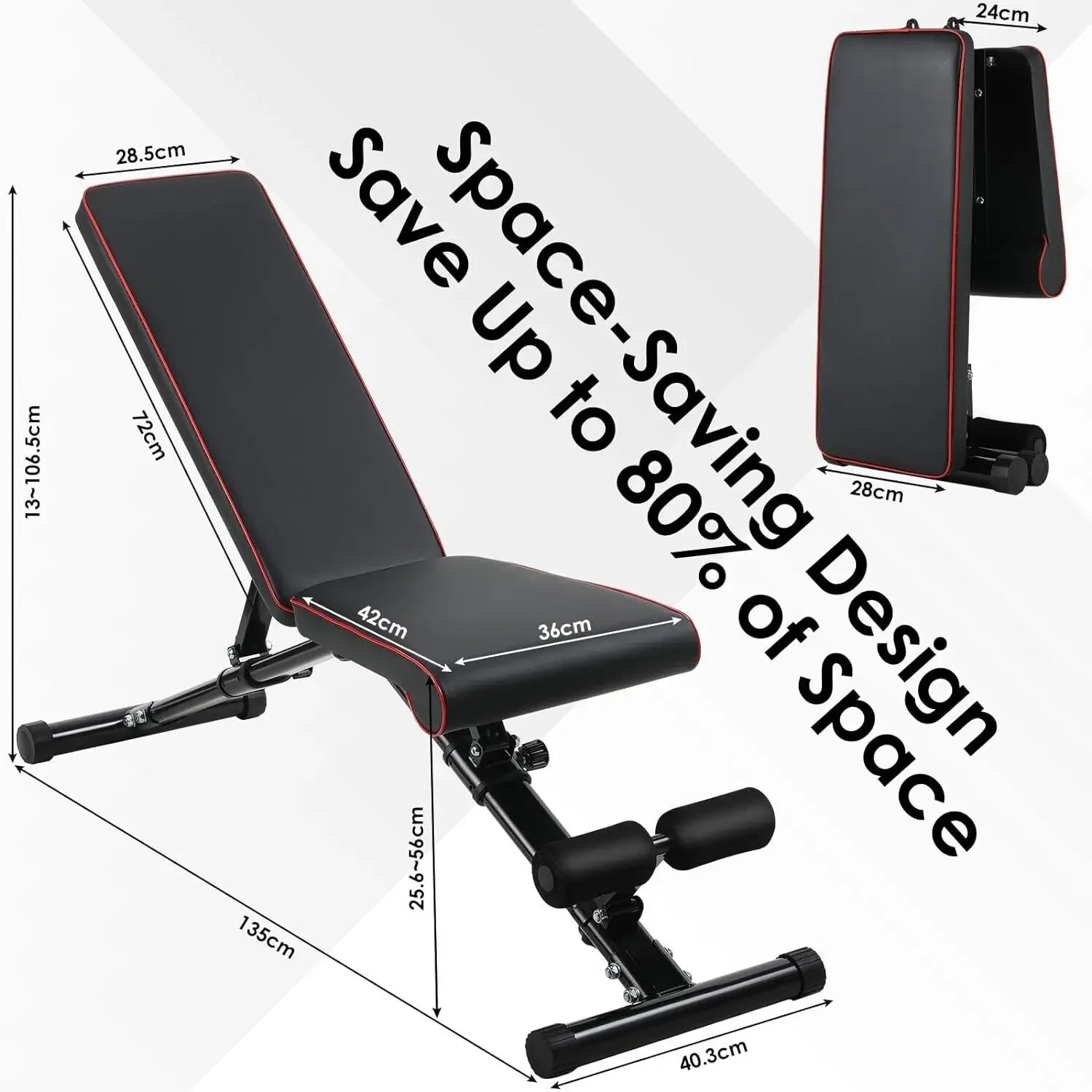 Banc de musculation pliable réglable pour entraînement complet à domicile - Zone shopping
