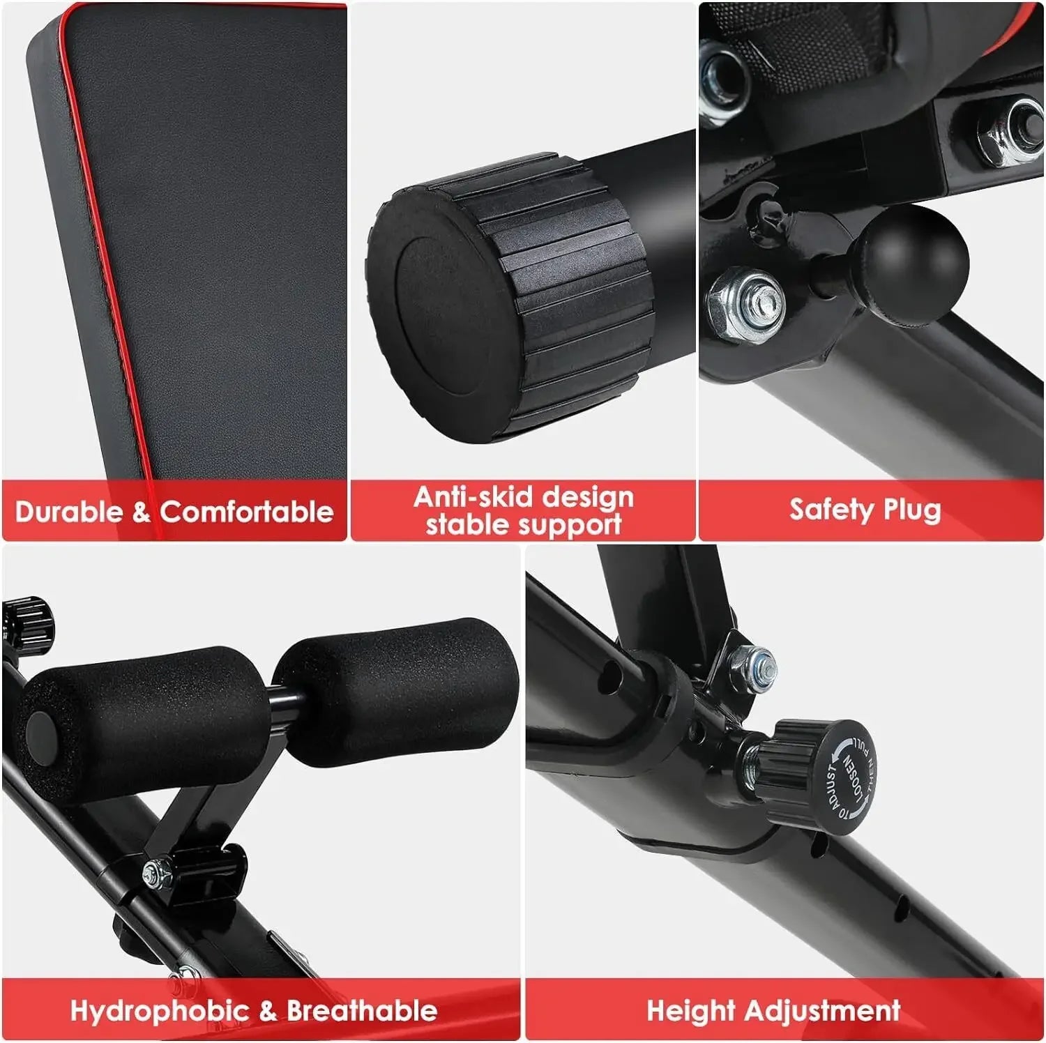 Banc de musculation pliable réglable pour entraînement complet à domicile - Zone shopping