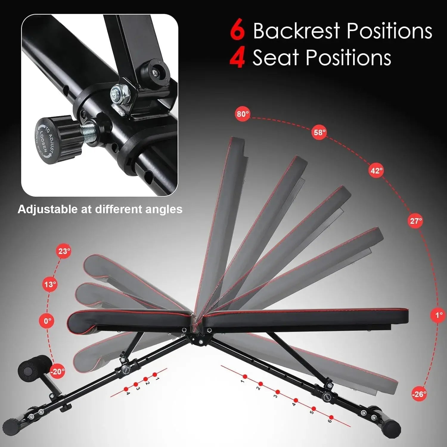 Banc de musculation pliable réglable pour entraînement complet à domicile - Zone shopping