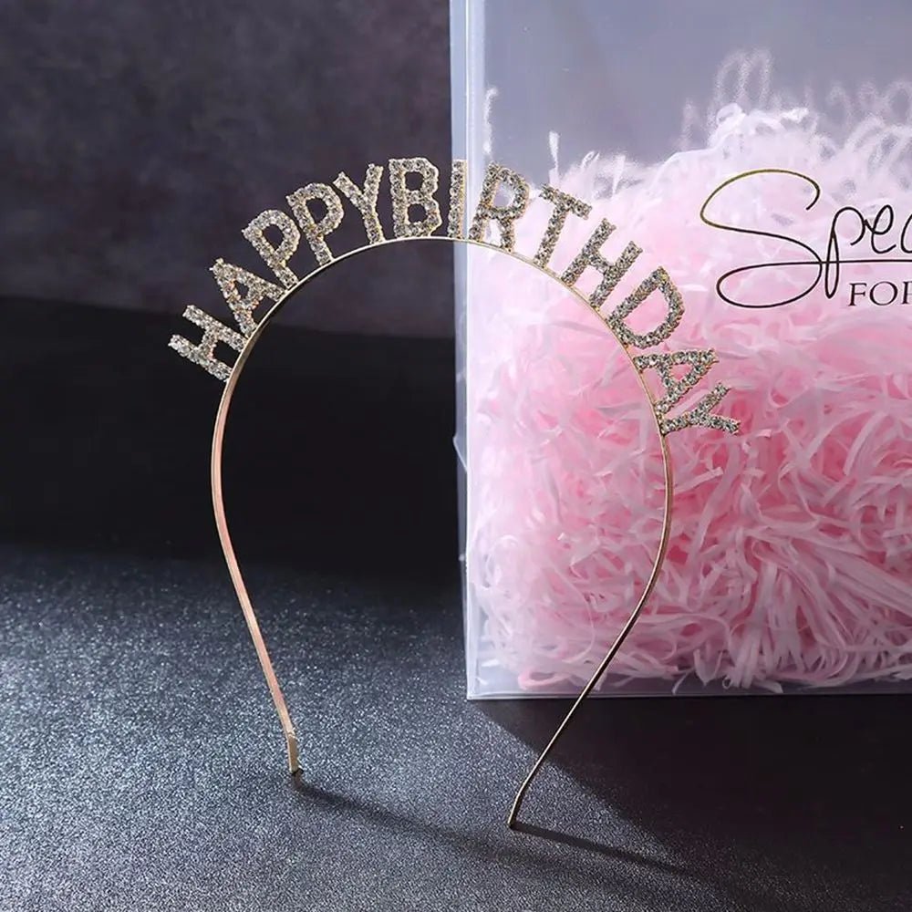 Bandeau de sauna métallique pour femmes - Couronne festive anniversaire - Zone shopping