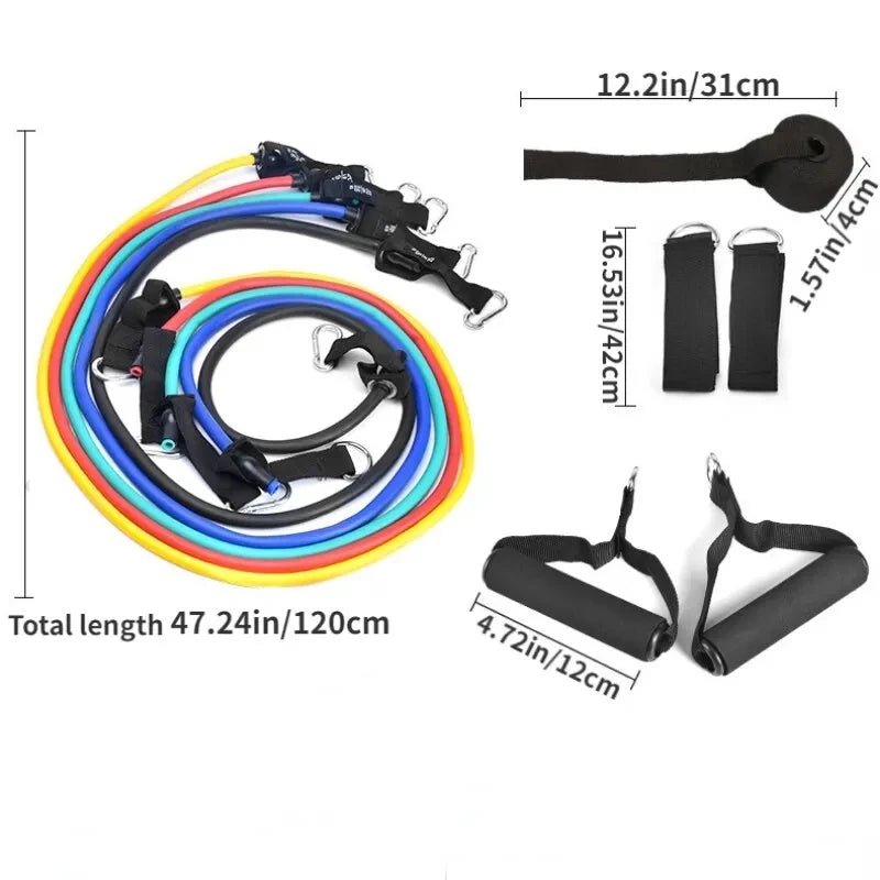 Bandes de résistance 100LBS - Corde élastique pour musculation portable - Zone shopping