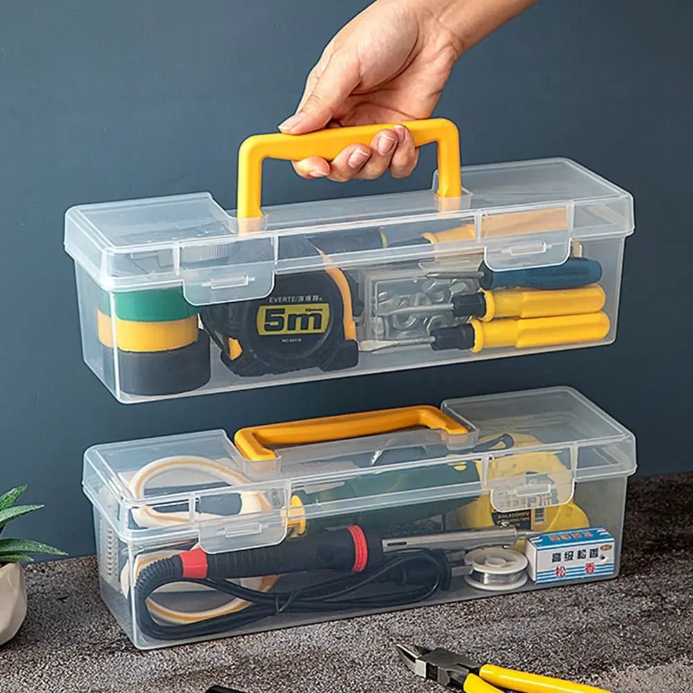 Boîte à outils transparente multifonctionnelle pour rangement pratique - Zone shopping