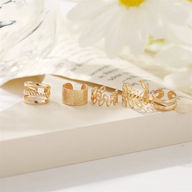 Boucles d'oreilles à Clips pour femmes, ensemble de Clips d'oreille Non perforants, simples et créatifs, couleur or argent, bijoux tendance - Zone shopping