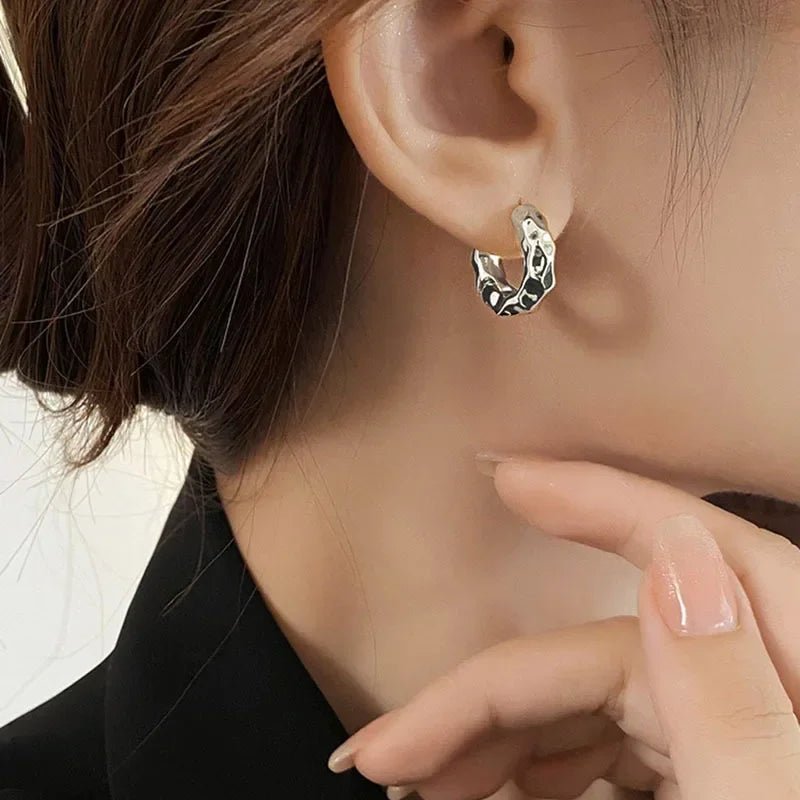 Boucles d'oreilles cerceau en argent 925 pour femmes - Nouvelle collection - Zone shopping