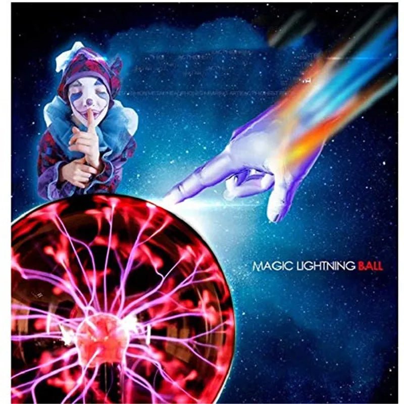 Boule Plasma tactile 3 LED - Veilleuse magique pour enfants Noël - Zone shopping