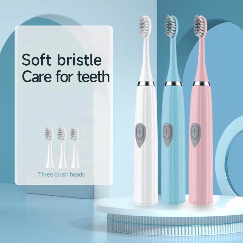 Brosse à dents électrique sonique étanche et lavable - Blanchiment - Zone shopping