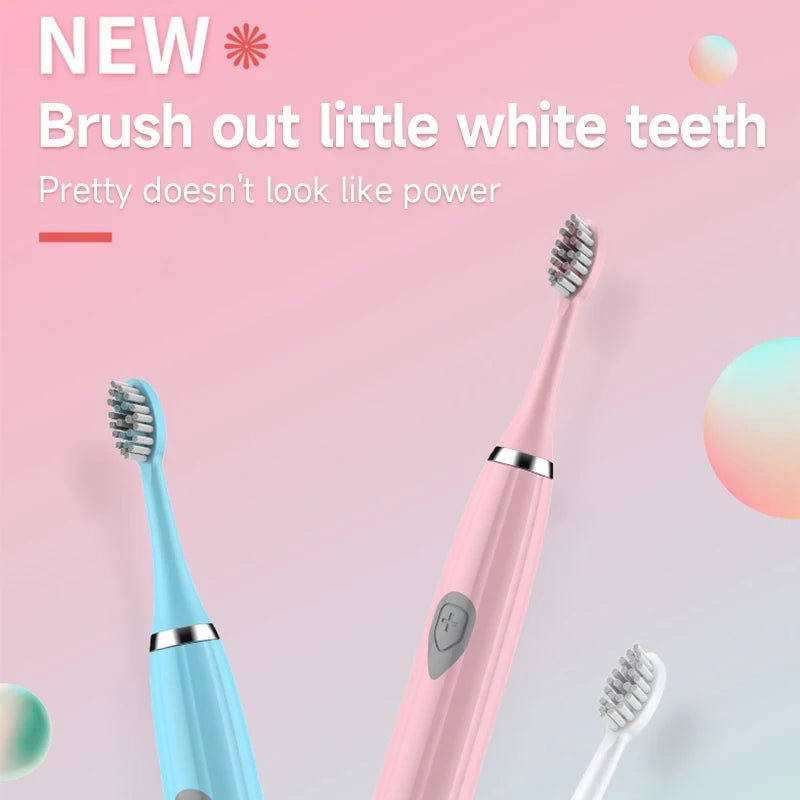 Brosse à dents électrique sonique étanche et lavable - Blanchiment - Zone shopping