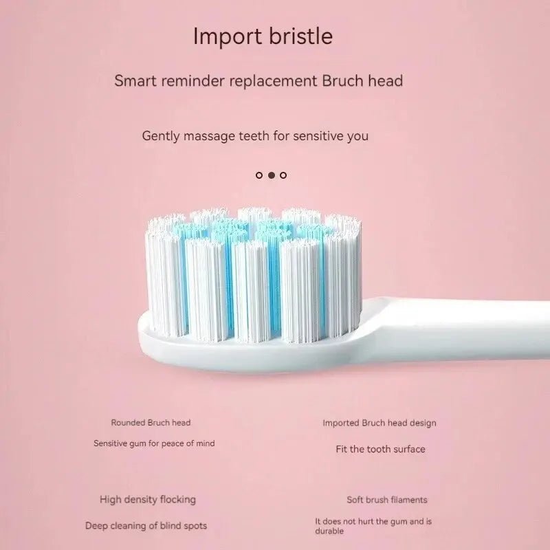 Brosse à dents électrique ultrasons étanche, 6 vitesses, USB, doux - Zone shopping