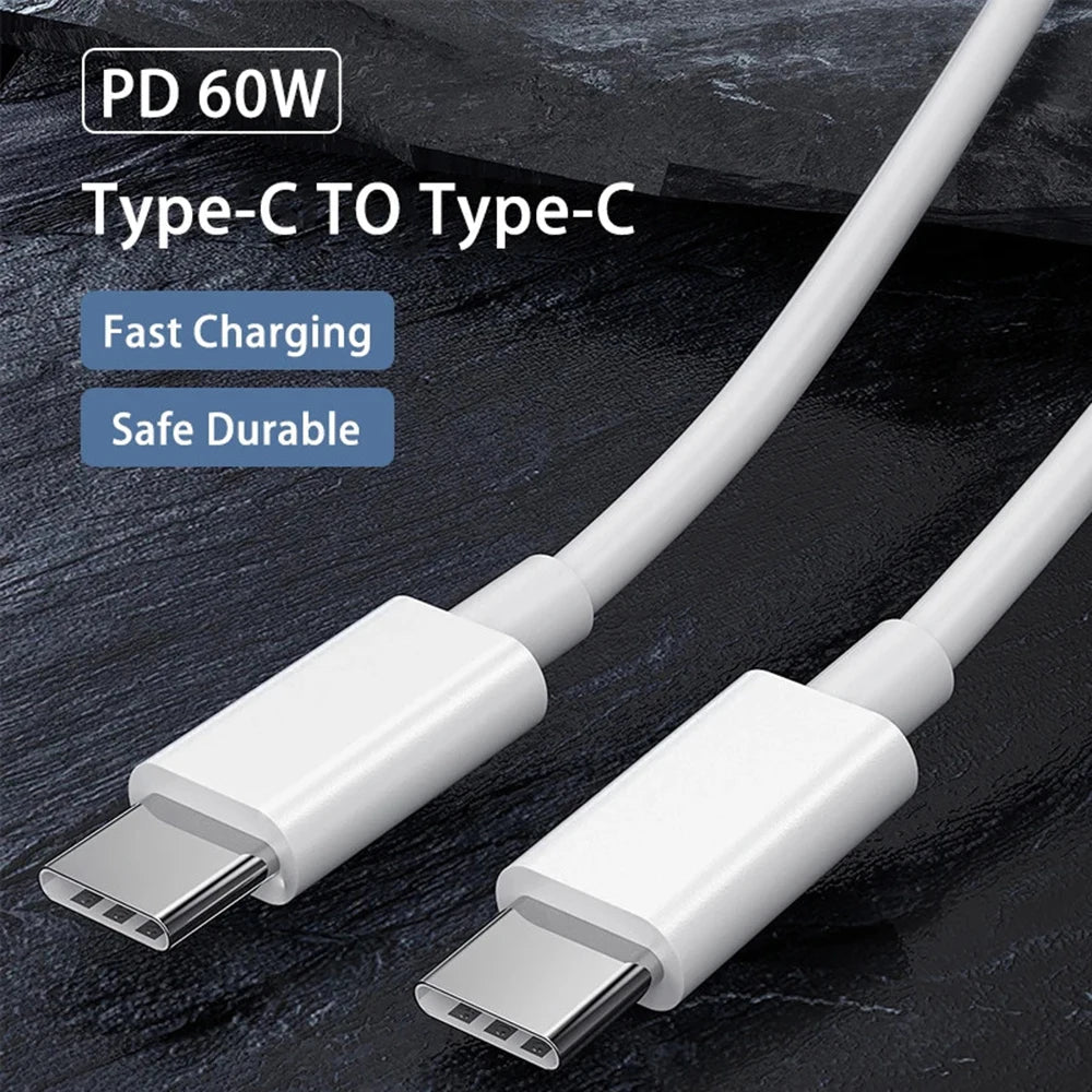 Câble USB - C rapide 60W pour iPhone 15, Huawei, Samsung, 1 - 3m - Zone shopping