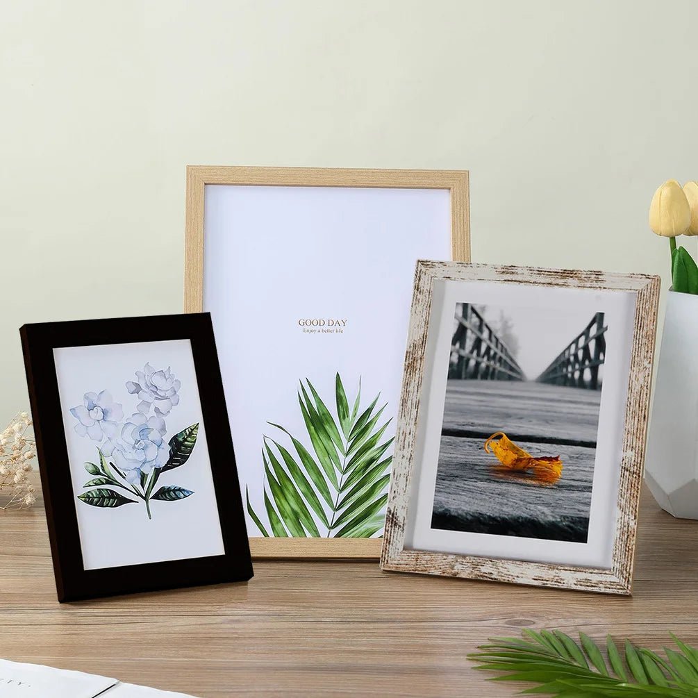 Cadre Photo en Bois 10x15, 15x20, 20x25 cm - Décor et Cadeau - Zone shopping