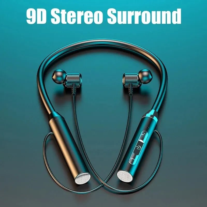 Casque Bluetooth 5.0 HiFi 9D, écouteurs sport étanches en silicone - Zone shopping