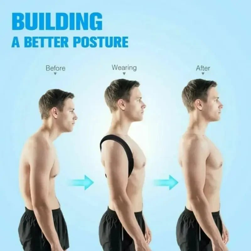 Ceinture de ration de posture du dos unisexe, prévention bossue, ration de position assise, corps respirant qui fait saillie - Zone shopping